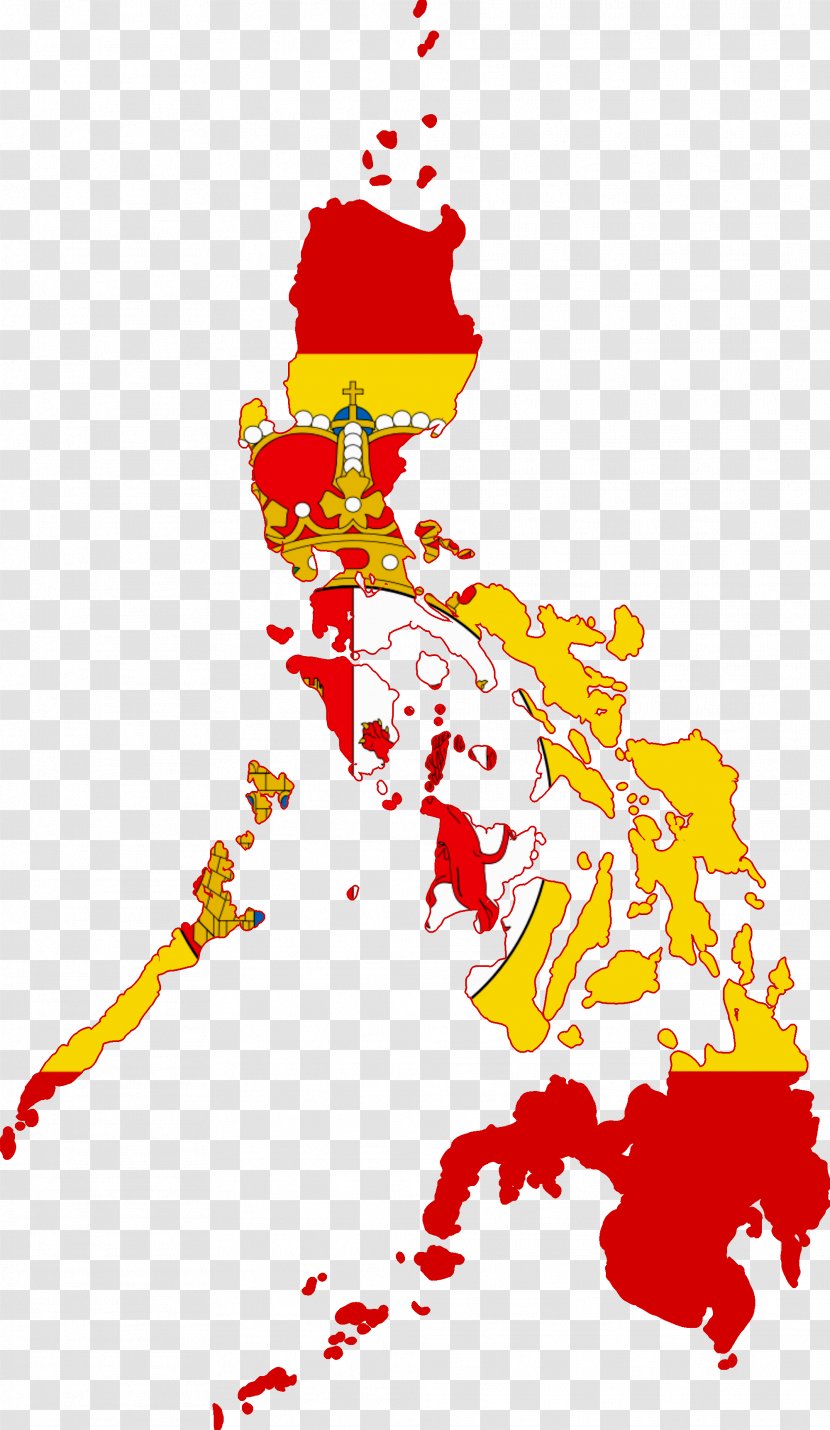 Flag Of The Philippines Map - Artwork - Eastern Transparent PNG