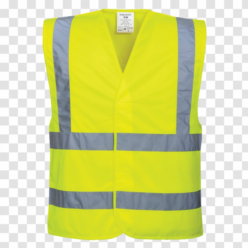 High-visibility Clothing Gilets Waistcoat Hoodie - Hood - Yellow Vest Transparent PNG
