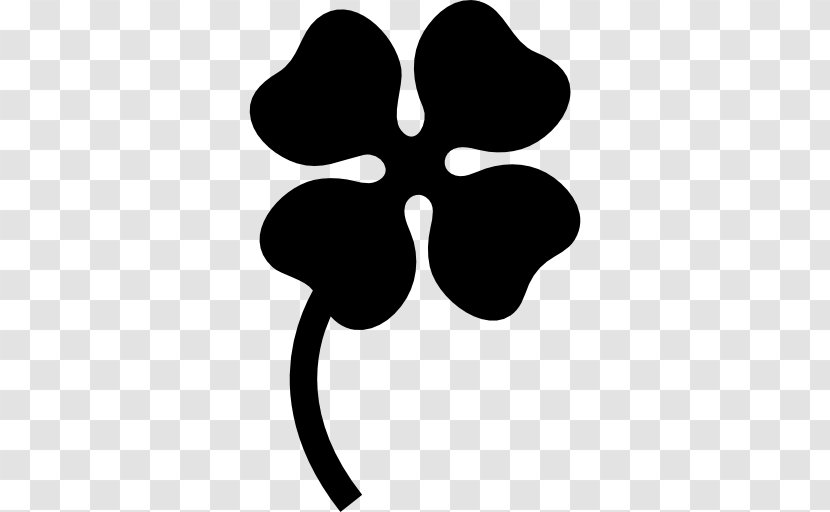 Four-leaf Clover Silhouette Clip Art - Leaf Transparent PNG