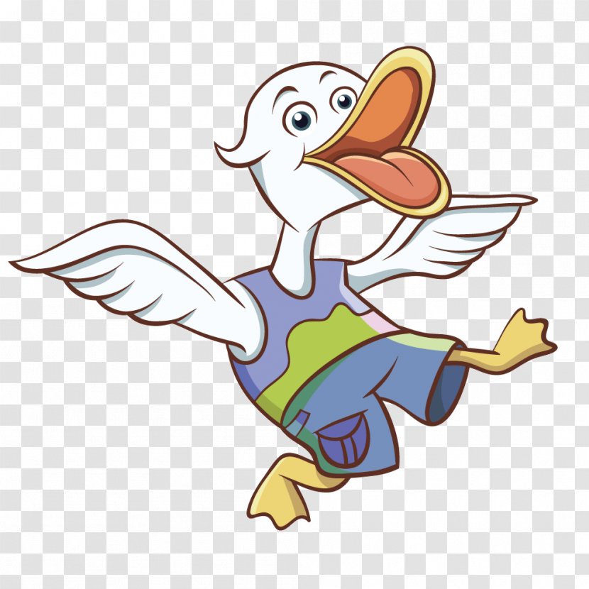 Cartoon Illustration - Water Bird - Donald Duck Vector Dancing Transparent PNG