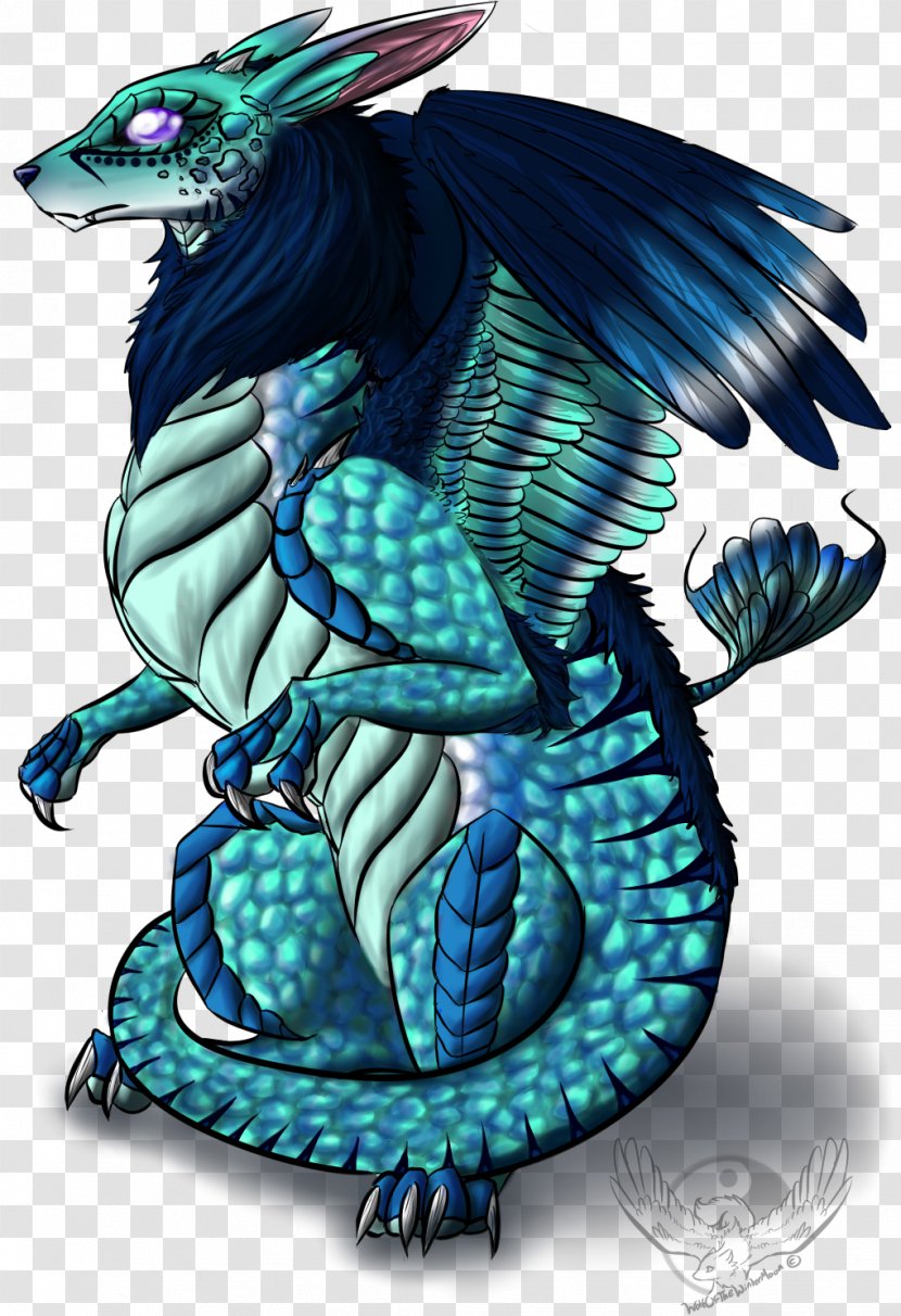 The Ice Dragon Drawing Art - Legendary Creature Transparent PNG
