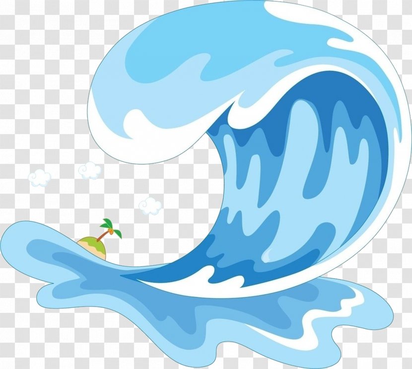 Wave Cartoon - Rogue - Water Aqua Transparent PNG