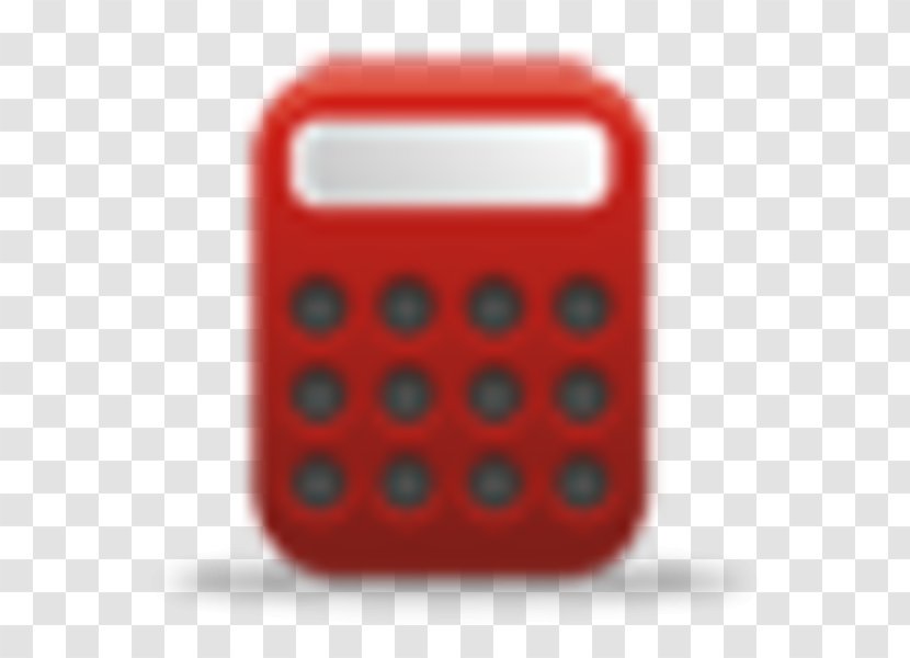 Calculator Multimedia Electronics Numeric Keypads - Red Transparent PNG