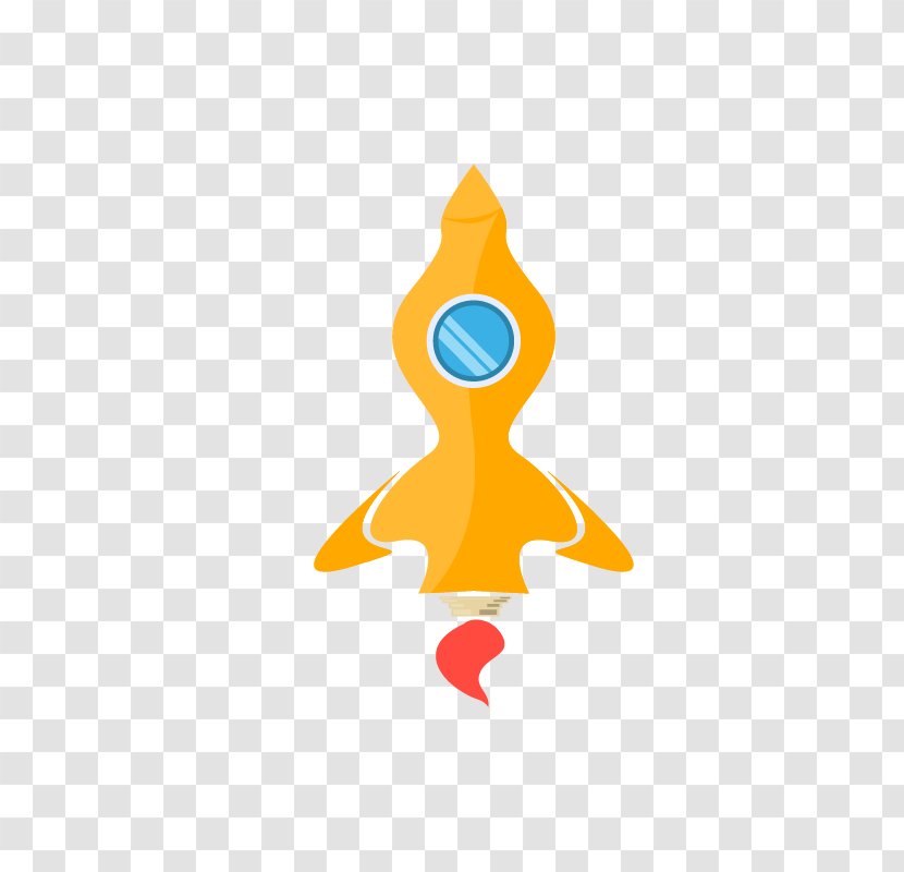 Rocket Clip Art - Triangle - Orange Transparent PNG