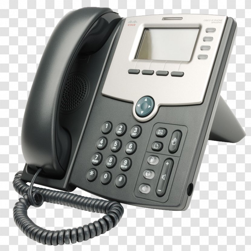 VoIP Phone Voice Over IP Telephone Session Initiation Protocol Cisco SPA 502G - Corded - Call Manager Transparent PNG