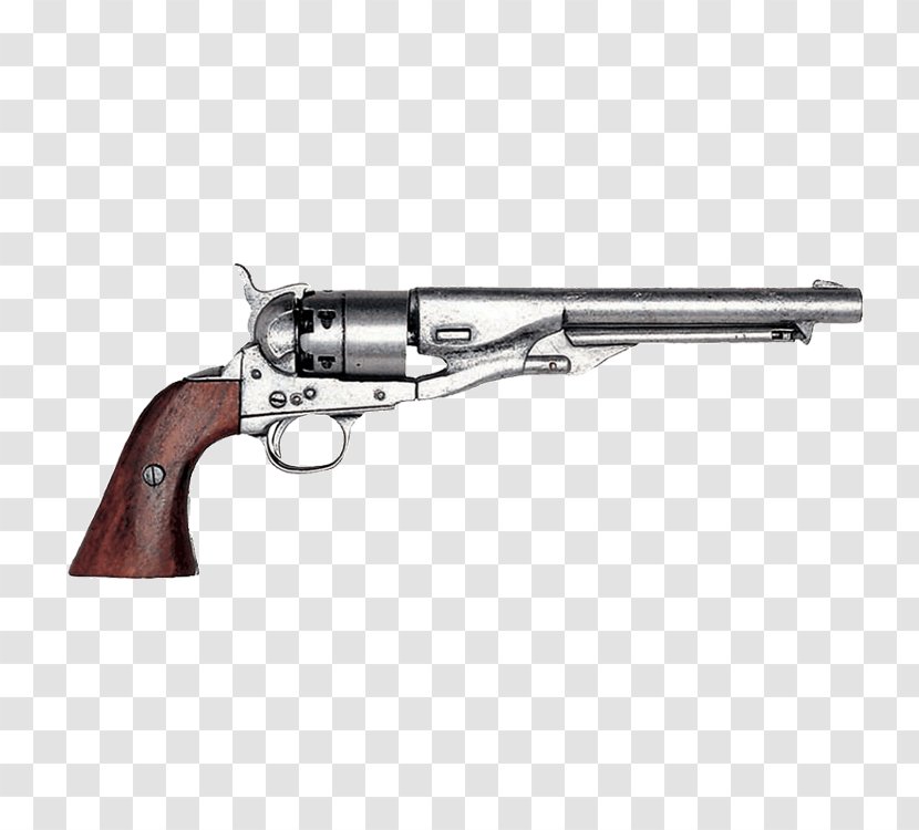 Colt's Manufacturing Company Colt Army Model 1860 Single Action 1851 Navy Revolver - Weapon - Handgun Transparent PNG