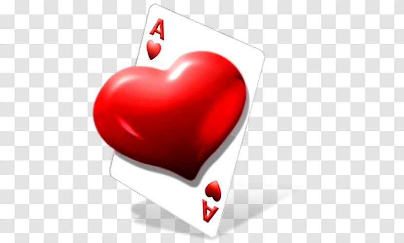 Windows 7 Heart Image Microsoft - Playing Card Transparent PNG