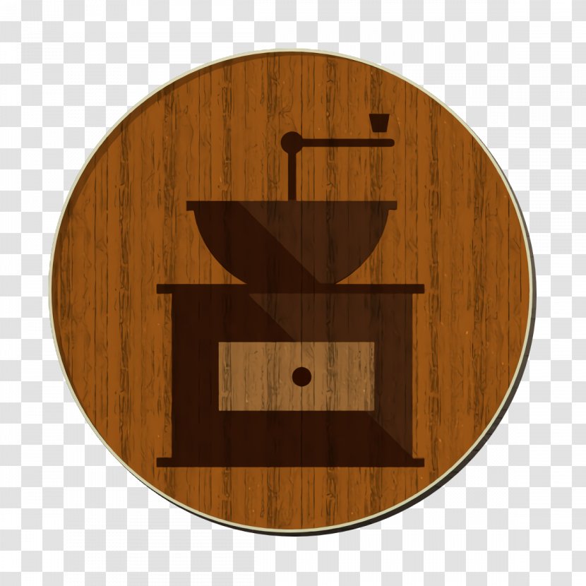 Bean Icon Beverage Cafe - Brown - Plank Plate Transparent PNG