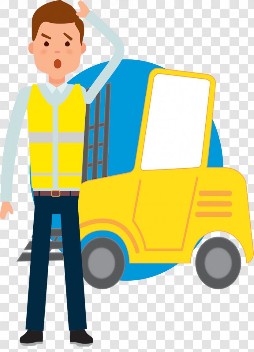 Cartoon Forklift Warehouse Clip Art - Operator - Management Transparent PNG