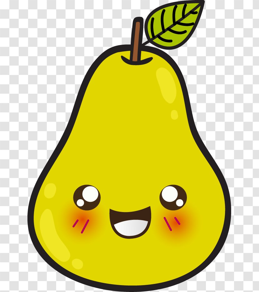 Pear Fruit Clip Art - Yellow - Cliparts Transparent PNG