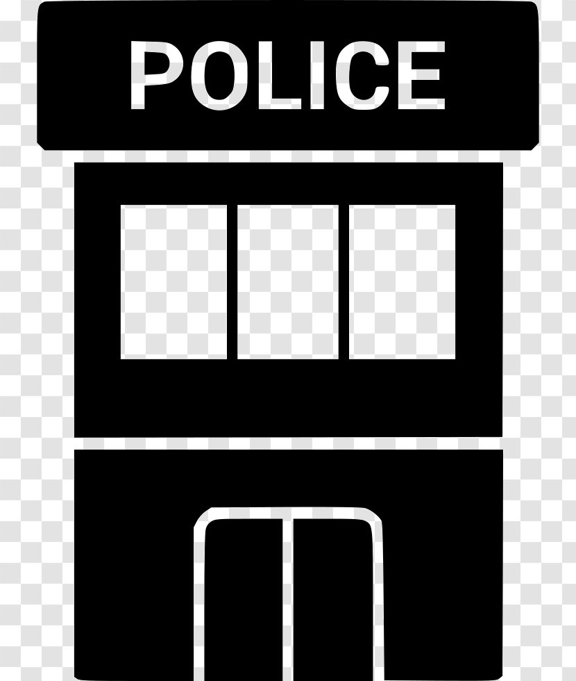 Police Officer Station - Black Transparent PNG