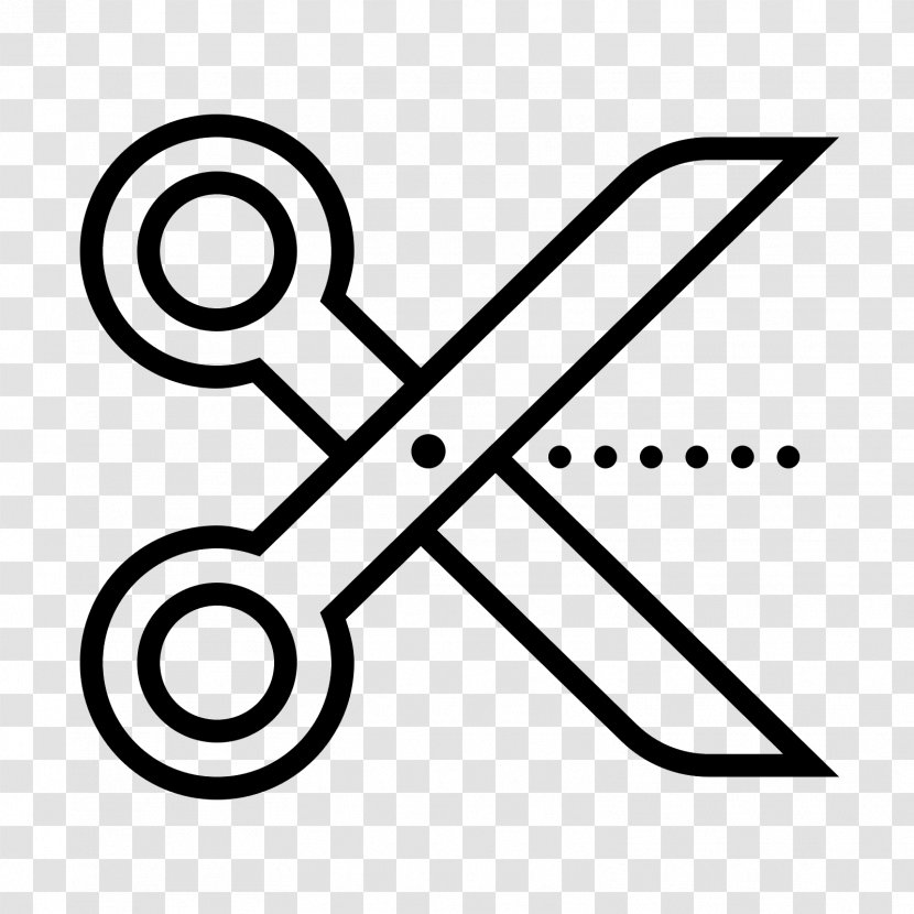 Tailor Scissors - Black And White - Symbol Transparent PNG