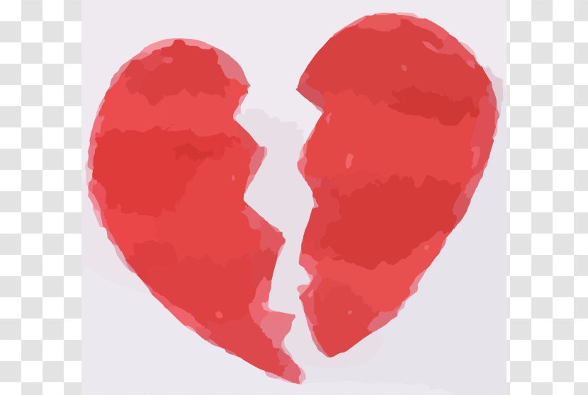 Broken Heart Clip Art - Silhouette - Broke Cliparts Transparent PNG