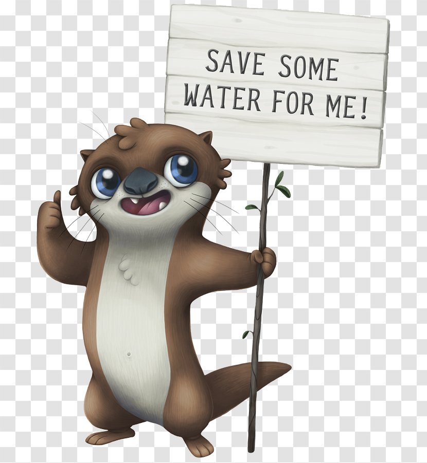 Water4Otter Water Efficiency Conservation - Rodent Transparent PNG