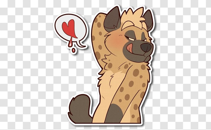 Lion Spotted Hyena Sticker Telegram - Medium Transparent PNG