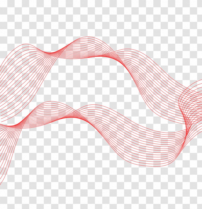Ribbon Necktie - Creative Line Transparent PNG