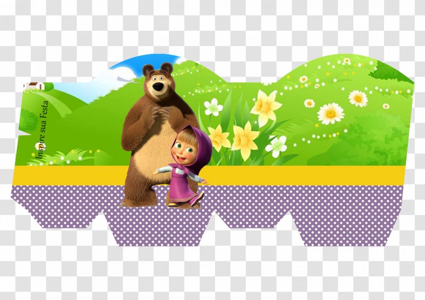 Bear Masha Party Birthday - Flower Transparent PNG