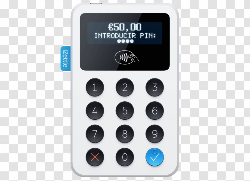 Card Reader EMV Contactless Payment IZettle Square, Inc. - Telephone - Memory Transparent PNG
