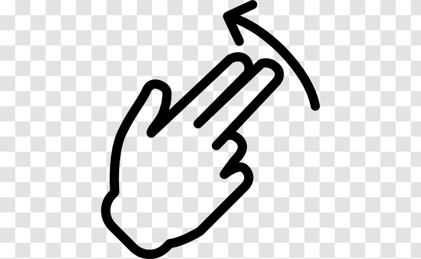 Finger - Black And White - Hand Gesture Transparent PNG