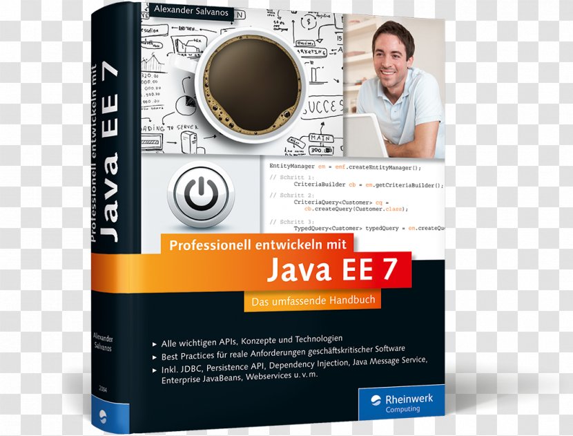 Windows 10 Pro : Das Umfassende Handbuch Professionell Entwickeln Mit Java EE 8: Handbuch. Aktuell Zu Jakarta Platform, Enterprise Edition - 7 - Book Transparent PNG