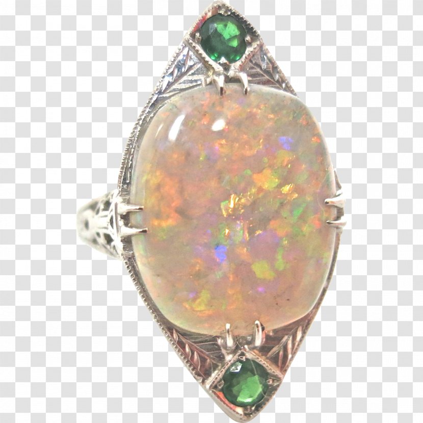 Jewellery Gemstone Opal Clothing Accessories Ring - Emerald Transparent PNG