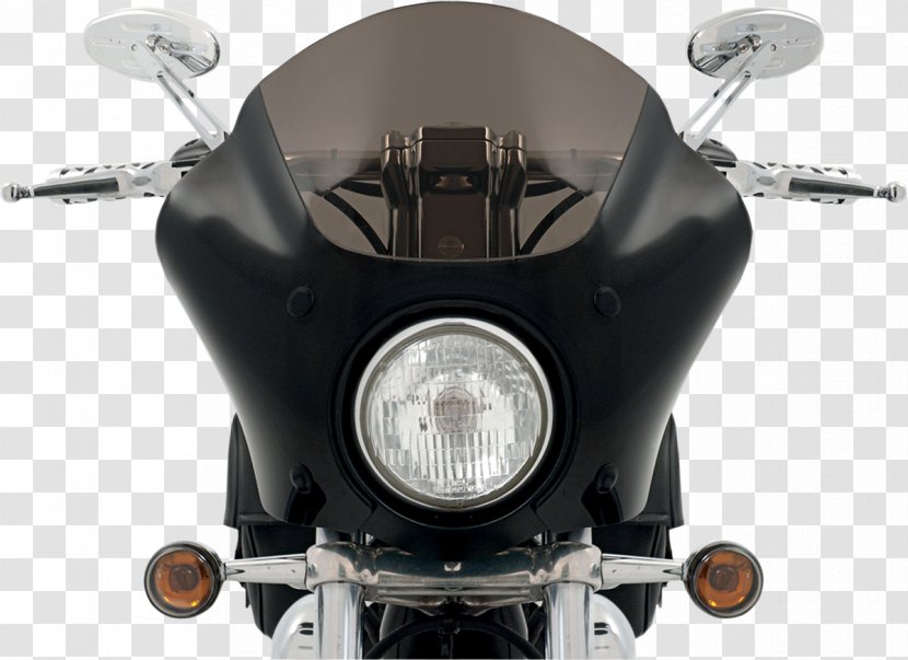 Headlamp Motorcycle Accessories Harley-Davidson Sportster Super Glide - Windshield Transparent PNG