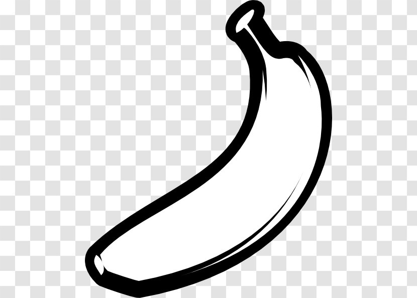 Muffin Banana Black Clip Art - Cartoon - Outline Cliparts Transparent PNG