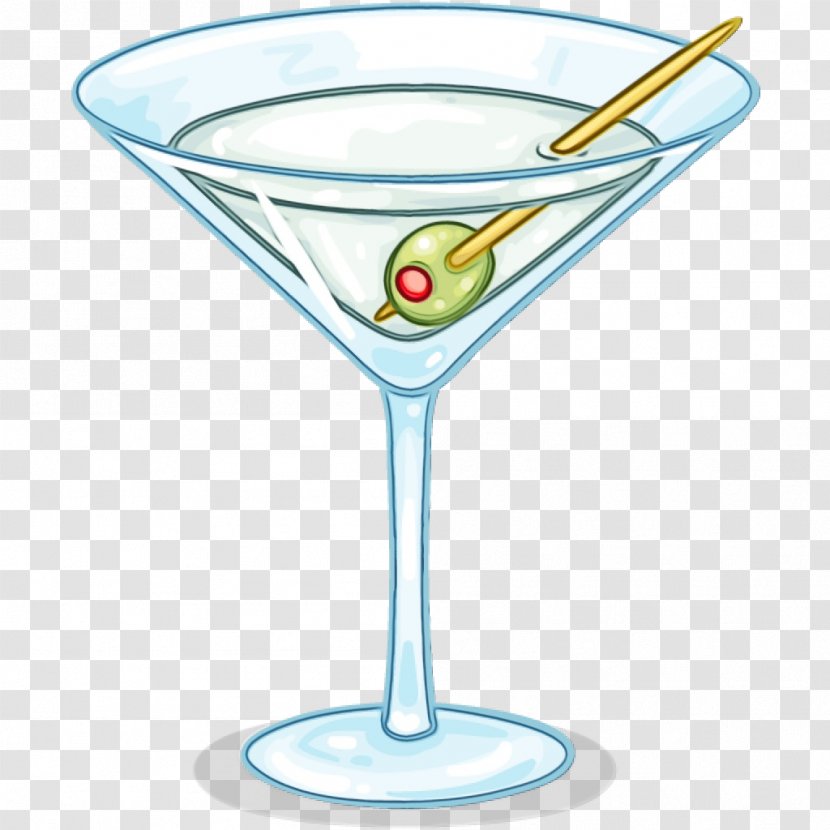 Cocktail Cartoon - Vodka Martini - Bacardi Garnish Transparent PNG
