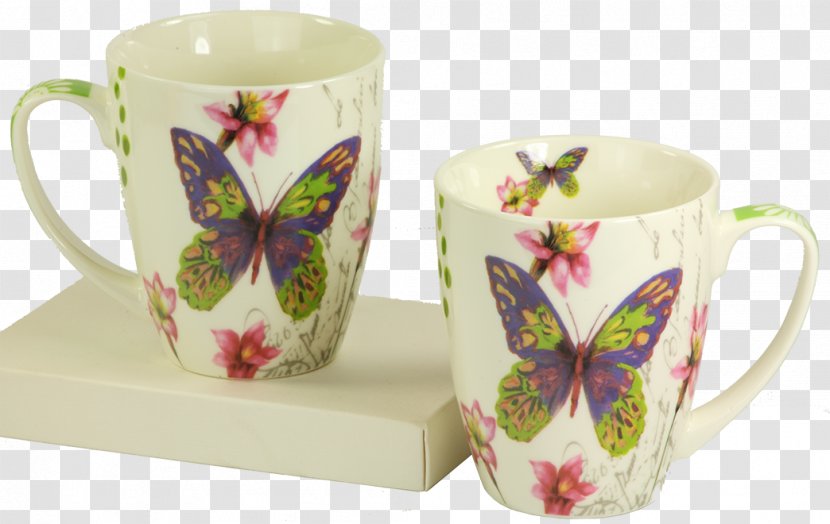 Butterfly Coffee Cup Porcelain Mug Bone China - Pollinator - Chinese Bones Transparent PNG