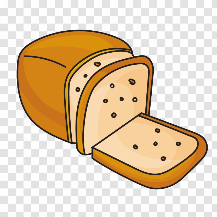 Toast Sliced Bread Breakfast Bakery - Snack - Vector Transparent PNG
