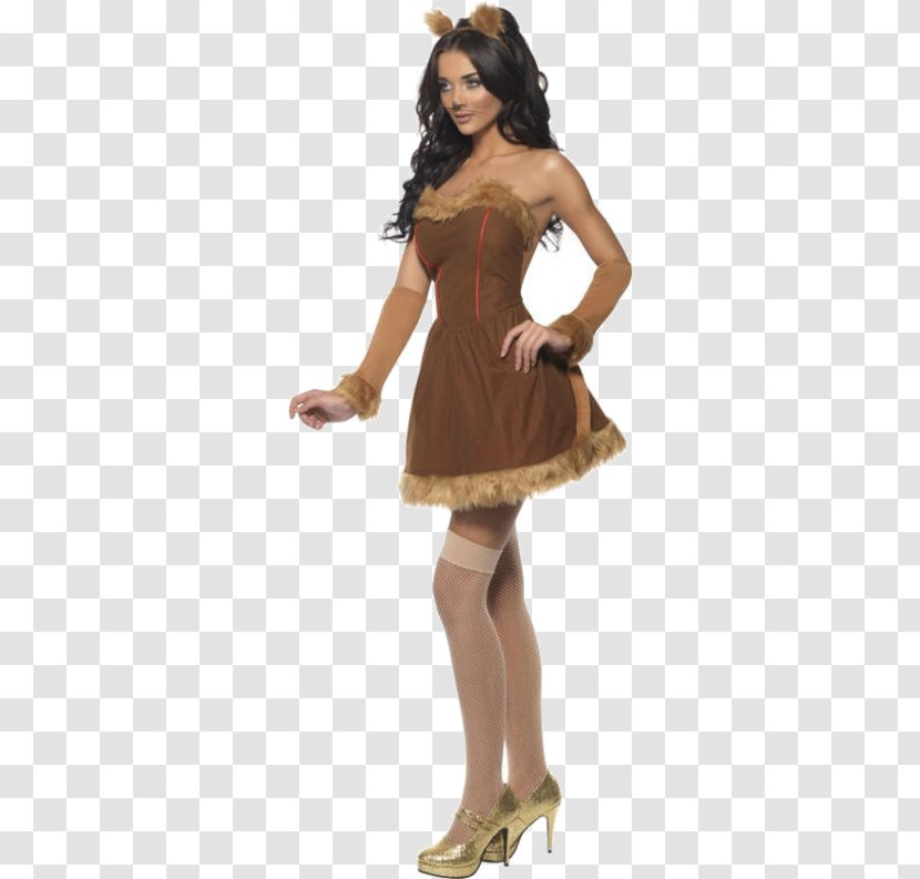 Costume Party Lion Shoulder Dress - Tribal Transparent PNG