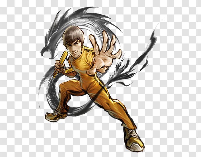 Kung Fu Cartoon Martial Arts - Tree - The Background Of Bruce Lee And Dragon Transparent PNG