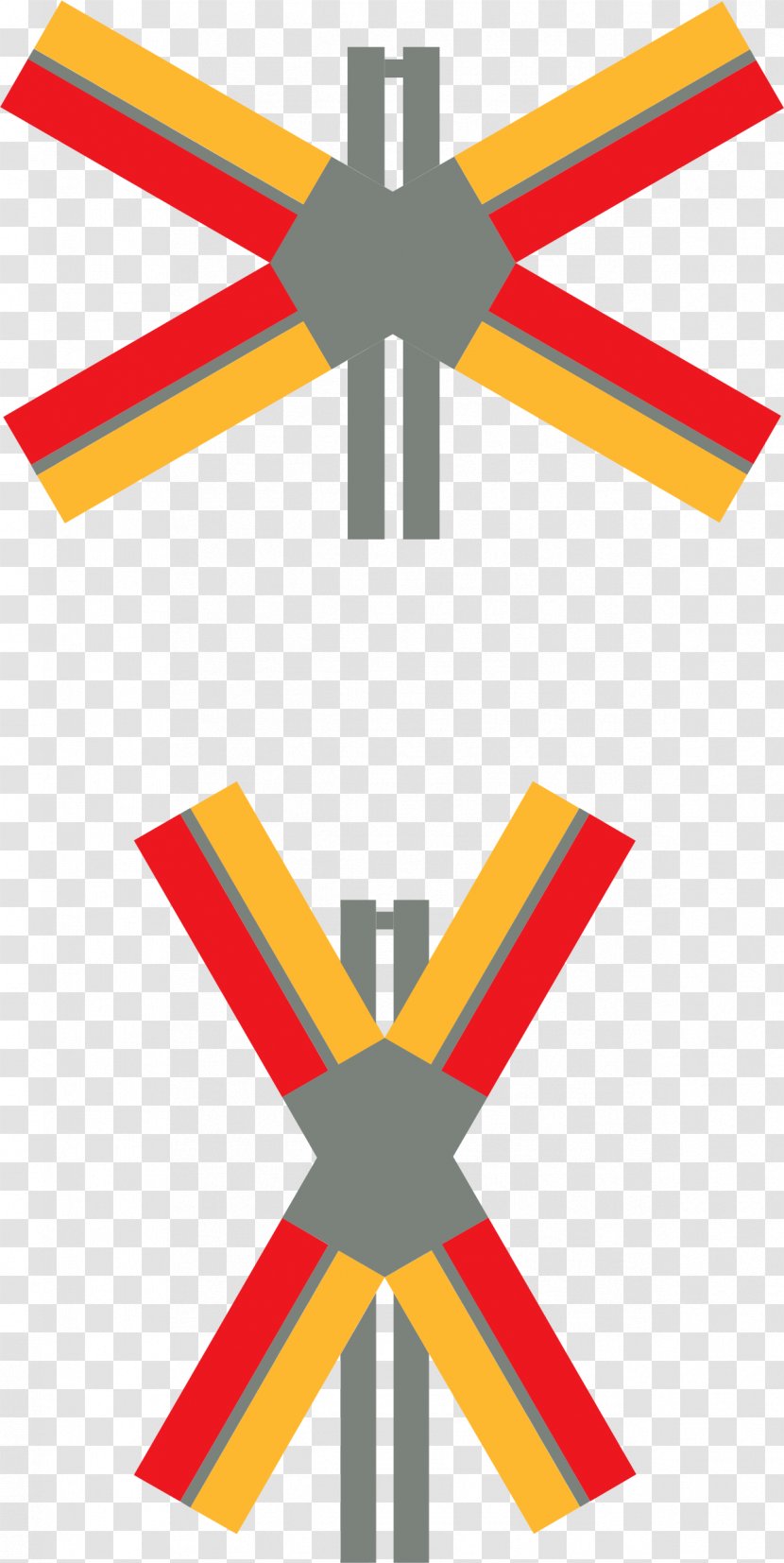 Rail Transport Train Level Crossing Railway Signal Clip Art - Crossroads Vector Transparent PNG