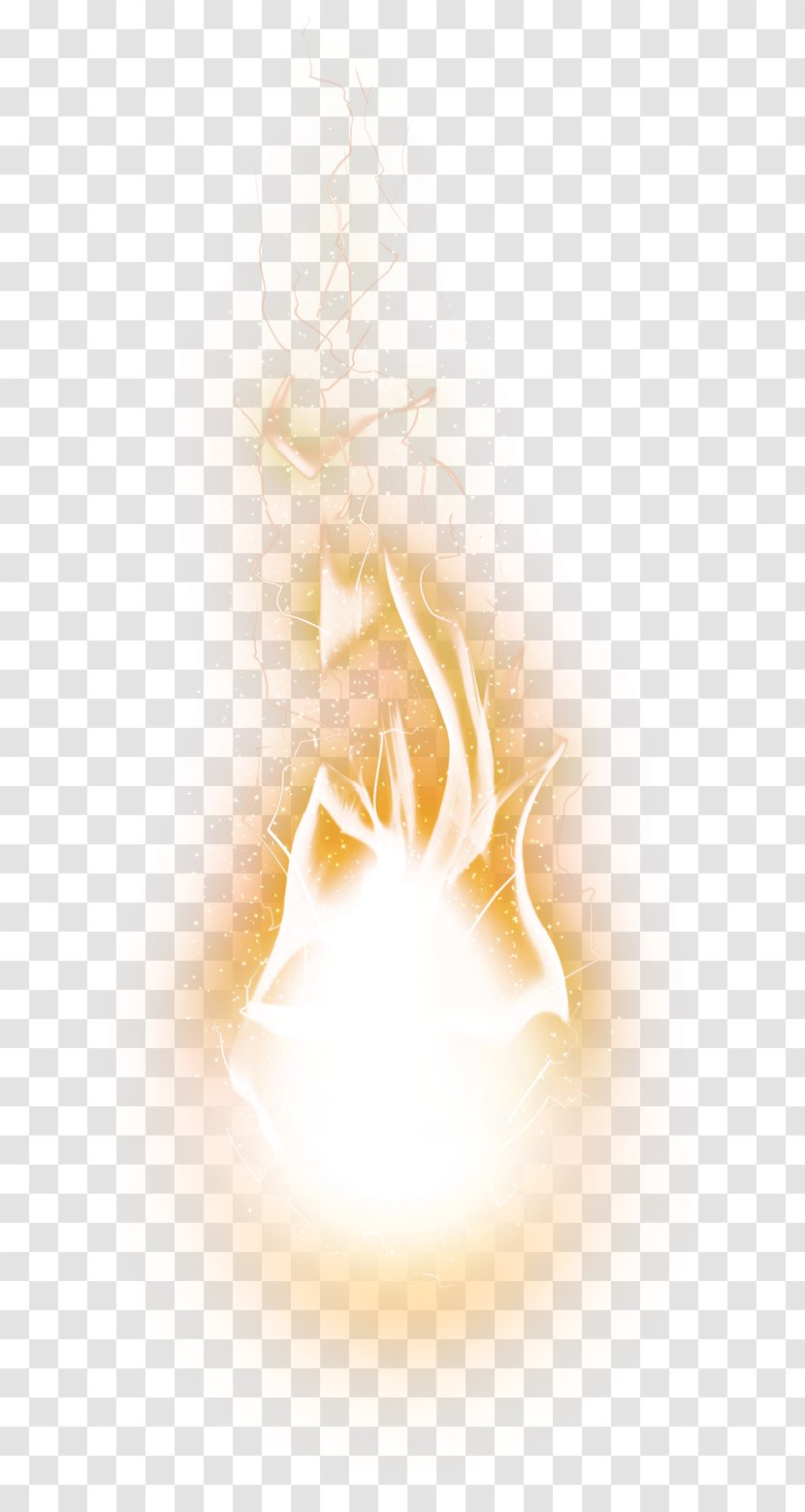 Text Illustration - Flame - Yellow Light Effect Transparent PNG