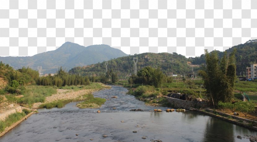 Castle Peak Mountain Water - Tree - Green Photography Transparent PNG