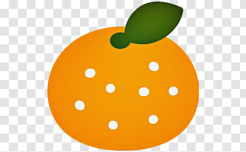 Orange Emoji - Fruit - Polka Dot Plant Transparent PNG