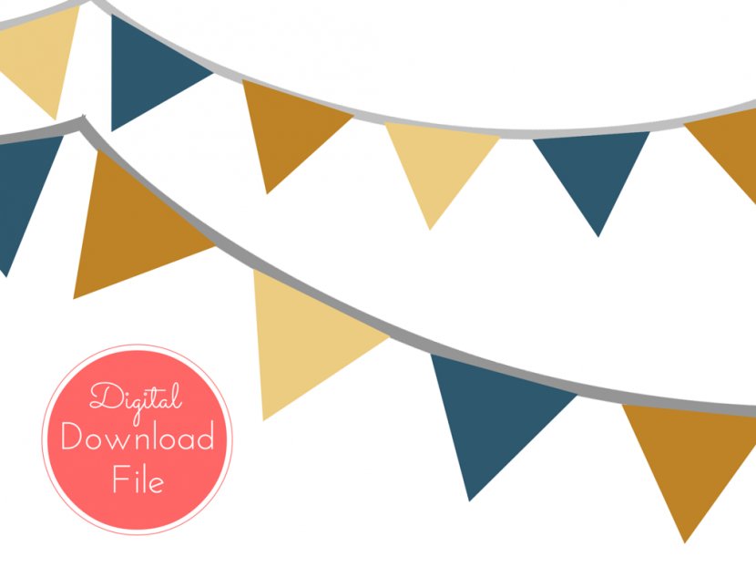 Paper Banner Pennon Bunting Clip Art - Fall Pennant Cliparts Transparent PNG