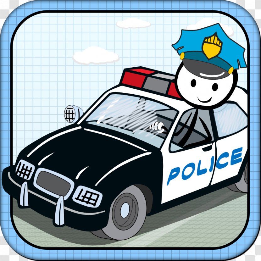 Police Car Chase Crime Doodle - Game Transparent PNG
