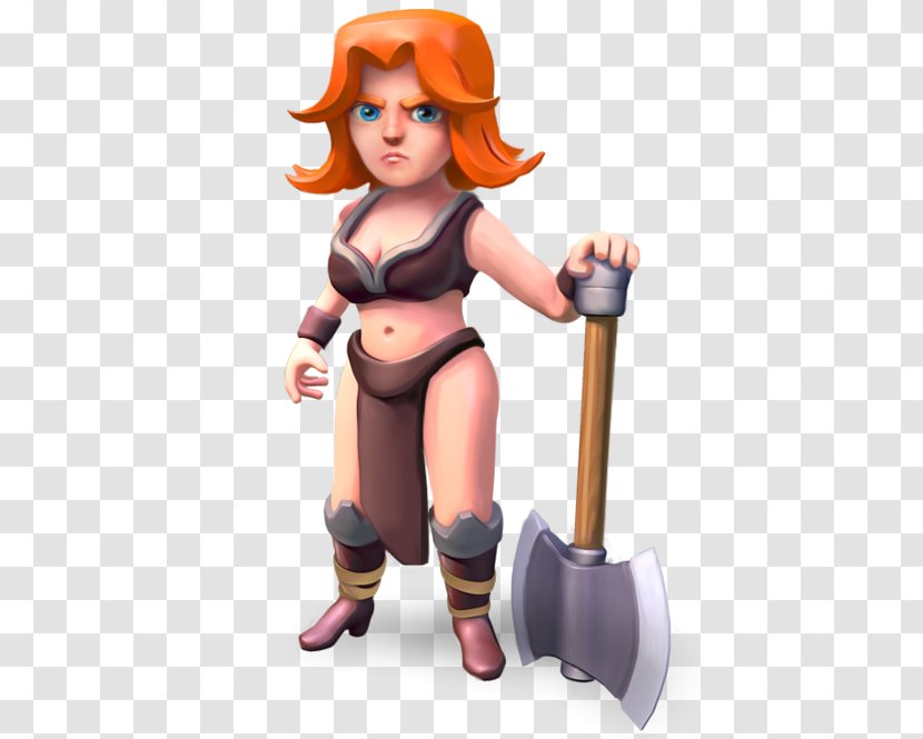Clash Of Clans Royale Valkyrie Golem Video Game - Figurine Transparent PNG