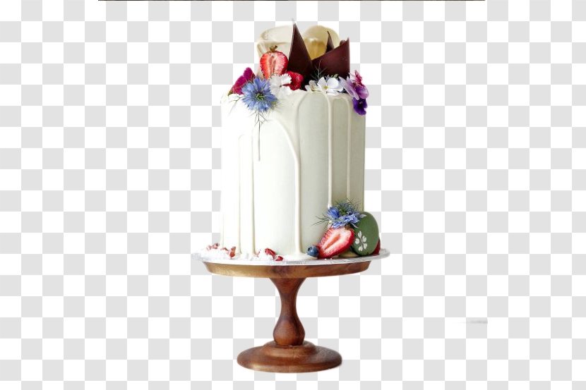 Wedding Cake Dripping Torte Birthday Icing - Fondant - Strawberry Transparent PNG