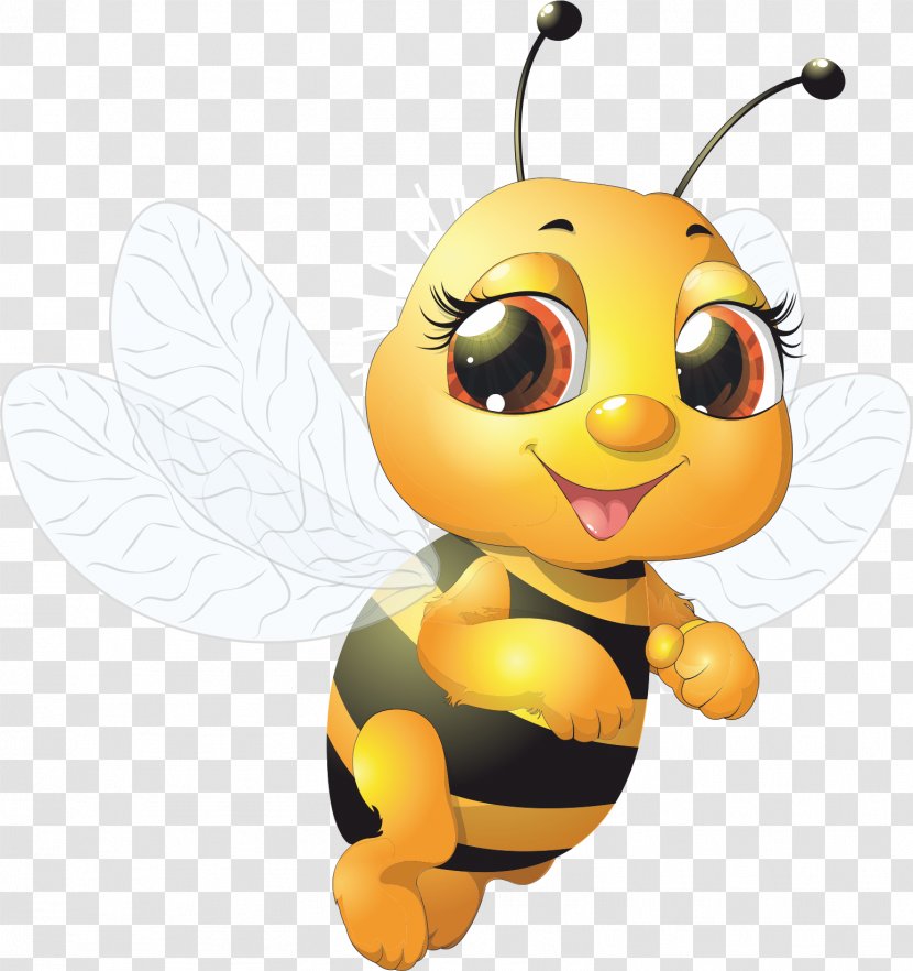 Bumblebee Insect Cartoon - Fictional Character - Bee Transparent PNG