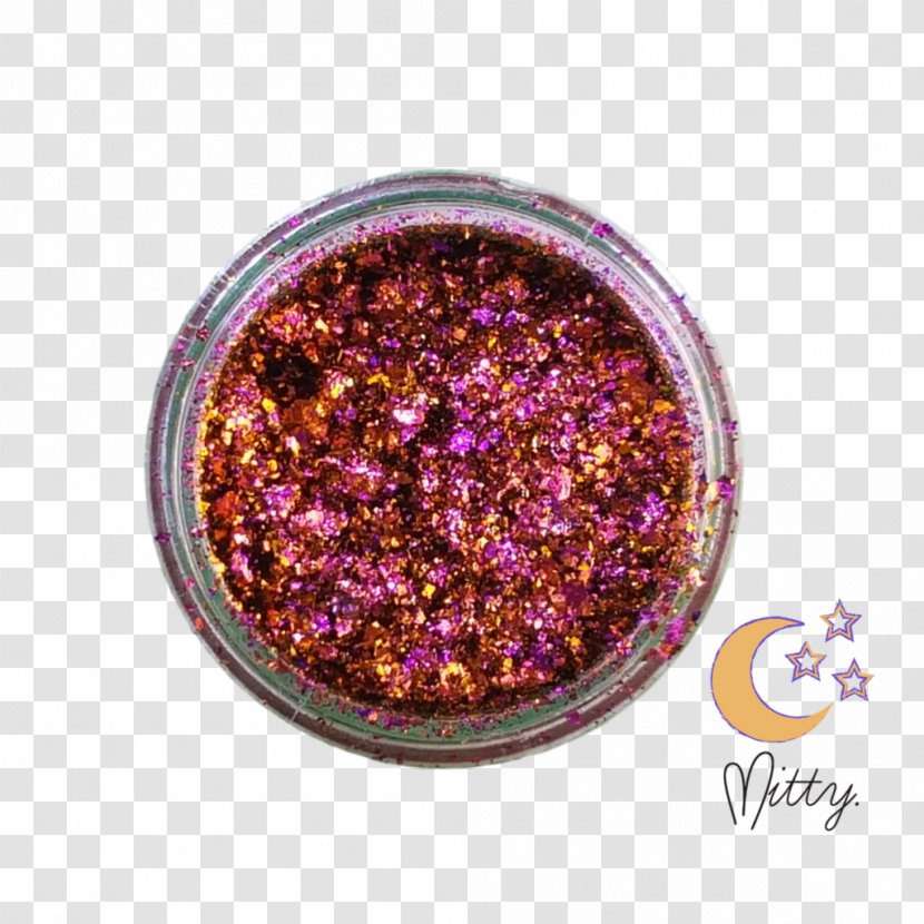 Nail Art Glitter Polish Face Powder - Purple Transparent PNG