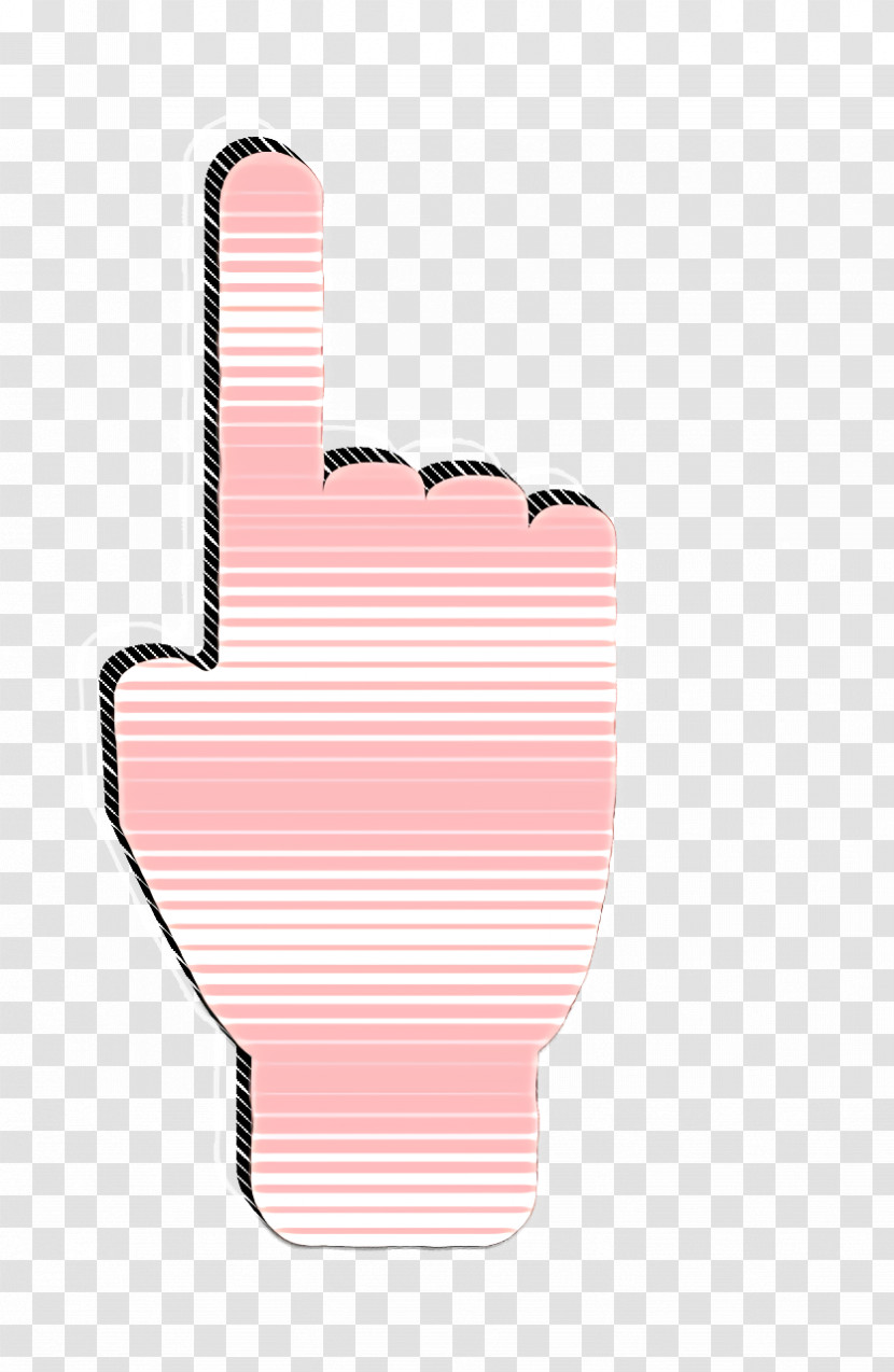 Hands Icon Finger Icon Forefinger Pointing Up Extended Of Hand Filled Silhouette Icon Transparent PNG