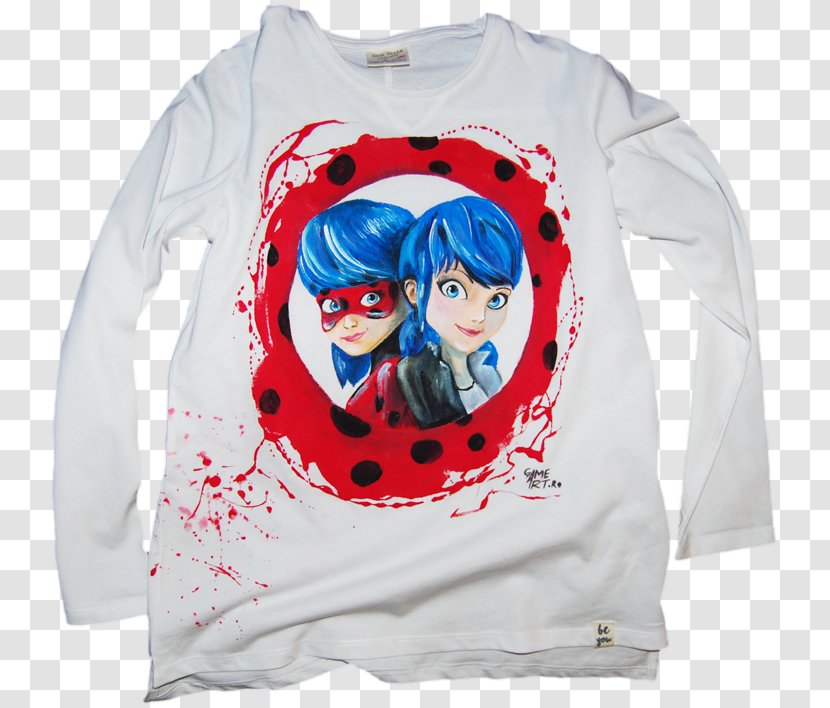 Long-sleeved T-shirt Hoodie Bluza - Heart - Marinette Ladybug Transparent PNG