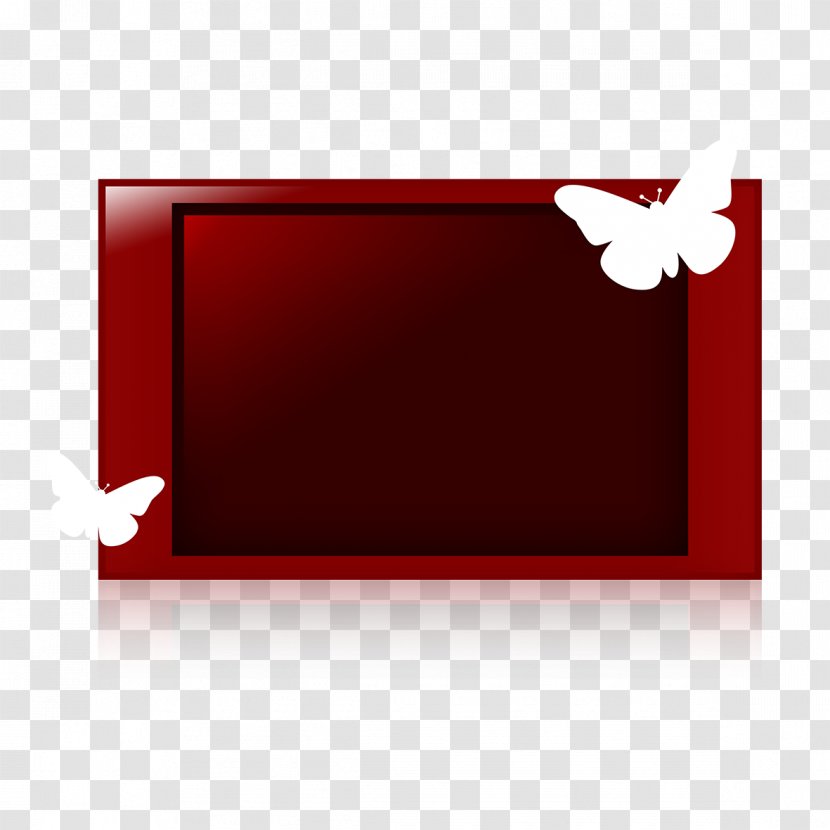 Television Red - Picture Frame - TV Model Transparent PNG