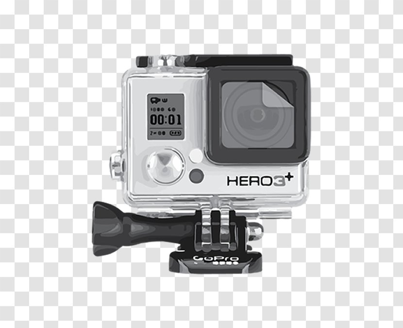 GoPro HERO3 Black Edition HERO3+ Silver White - Camera Lens Transparent PNG