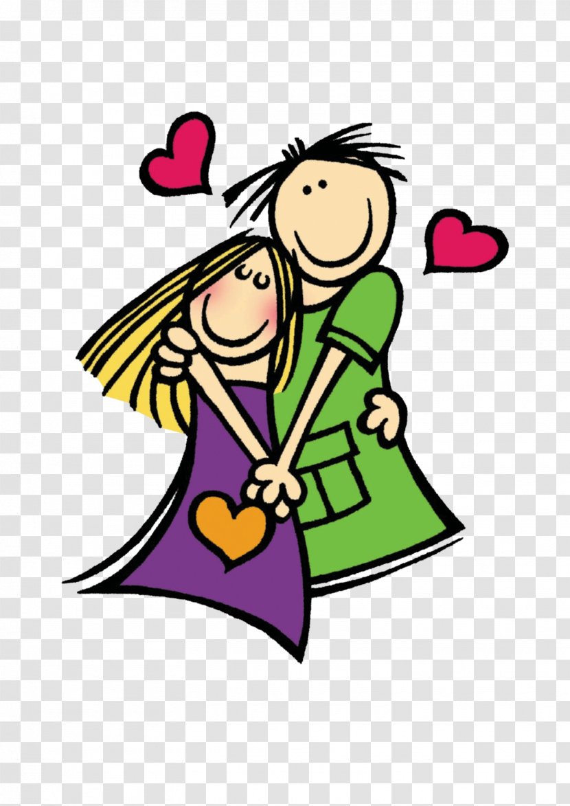 Love Friendship Hug Message - Silhouette - Valentine Couple Transparent PNG