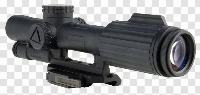 Monocular Telescopic Sight Firearm Advanced Combat Optical Gunsight Reticle - Gun Barrel - Weapon Transparent PNG