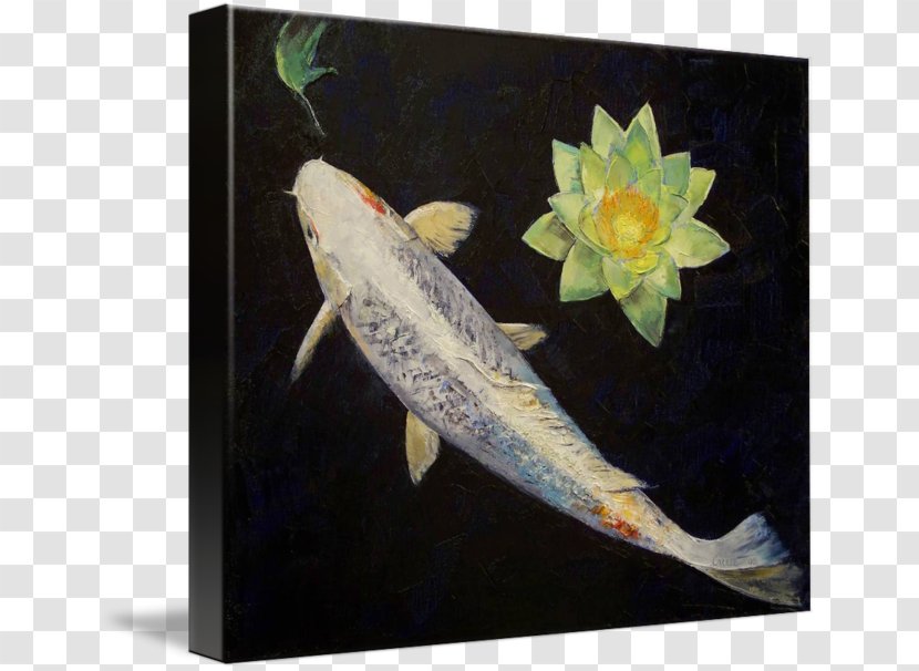 Butterfly Koi Canvas Print Gallery Wrap - Organism - Platinum Transparent PNG