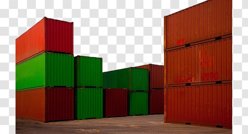 Intermodal Container Cargo Shipping Wharf - Port - Freight Transparent PNG